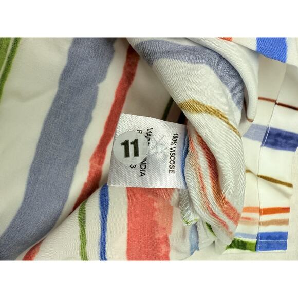 Johnny Q Modern Fit Button Down Shirt Striped Multicolor Mens Size XXL - Picture 4 of 7